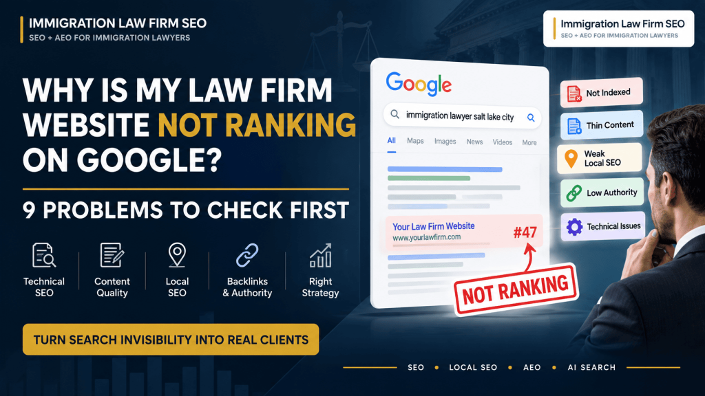 Why Is My Law Firm Website Not Ranking on Google